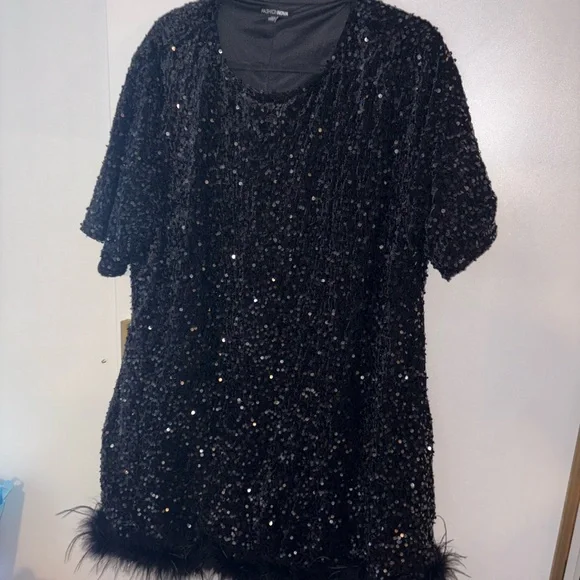 Fashion Nova Black Sequin Mini Dress - Picture 1 of 1